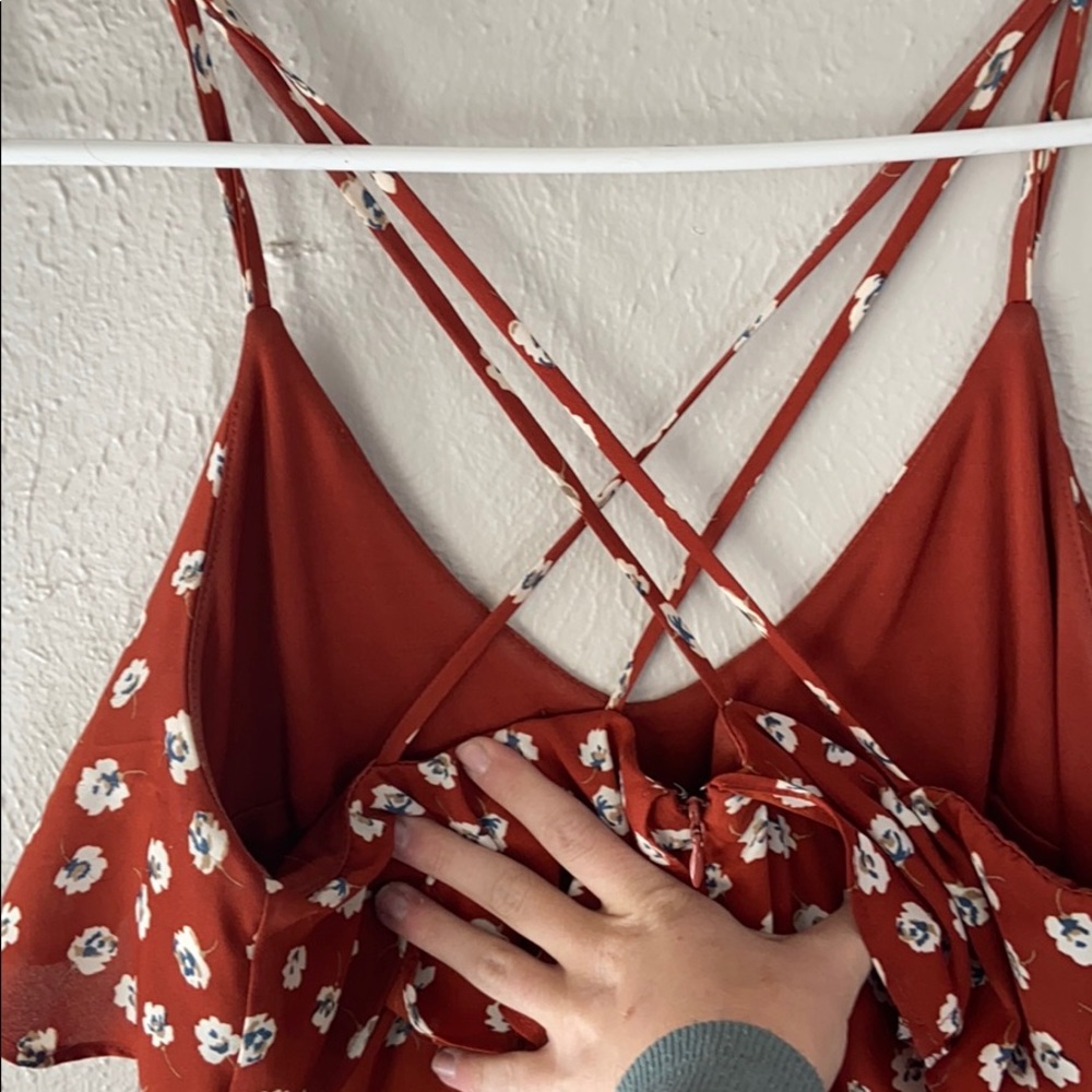 Burnt orange sundress - Picture 3 of 5